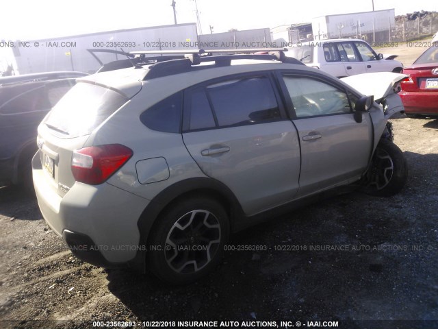 JF2GPAAC7H9219586 - 2017 SUBARU CROSSTREK CREAM photo 4