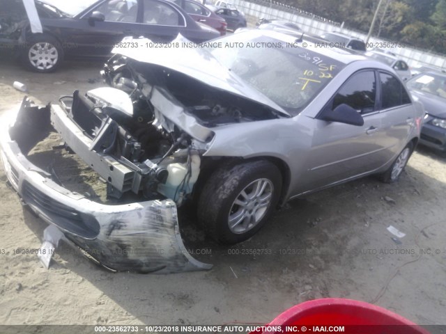 1G2ZG57BX84163691 - 2008 PONTIAC G6 SE SILVER photo 2