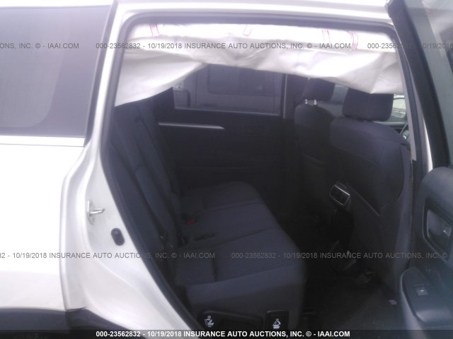 5TDZARFH8FS010531 - 2015 TOYOTA HIGHLANDER LE WHITE photo 8