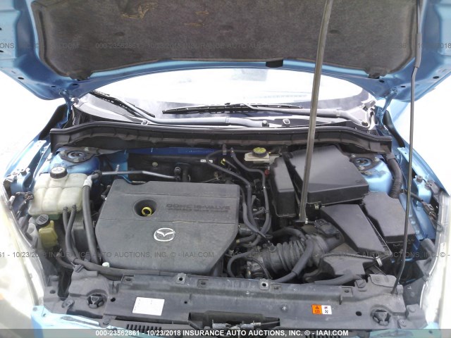 JM1BL1H59A1123345 - 2010 MAZDA 3 S TEAL photo 10