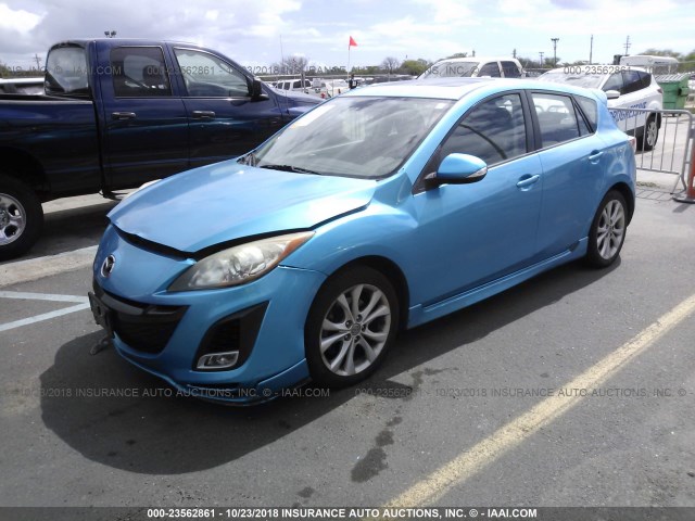 JM1BL1H59A1123345 - 2010 MAZDA 3 S TEAL photo 2