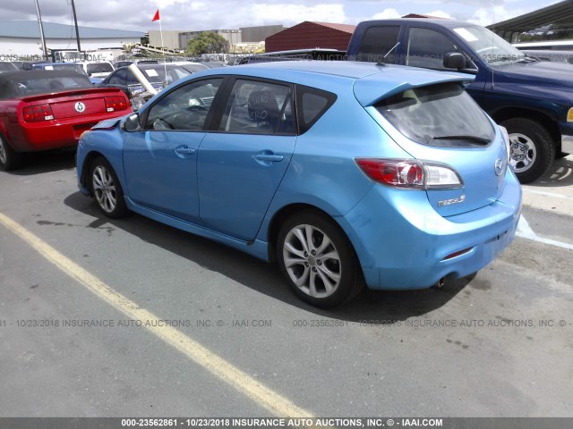 JM1BL1H59A1123345 - 2010 MAZDA 3 S TEAL photo 3