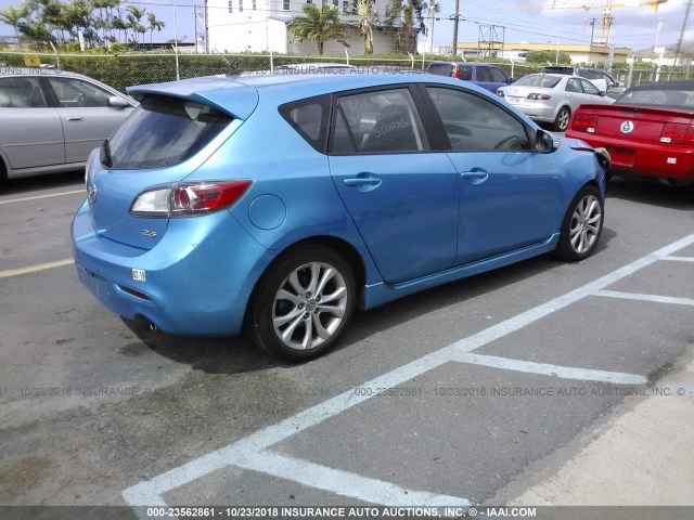 JM1BL1H59A1123345 - 2010 MAZDA 3 S TEAL photo 4