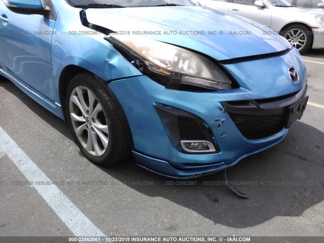 JM1BL1H59A1123345 - 2010 MAZDA 3 S TEAL photo 6