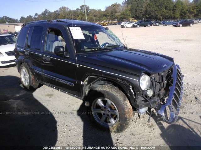 1J4GK58K16W153479 - 2006 JEEP LIBERTY LIMITED BLACK photo 1