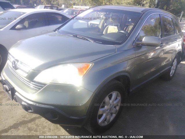 JHLRE38747C006729 - 2007 HONDA CR-V EXL GRAY photo 2