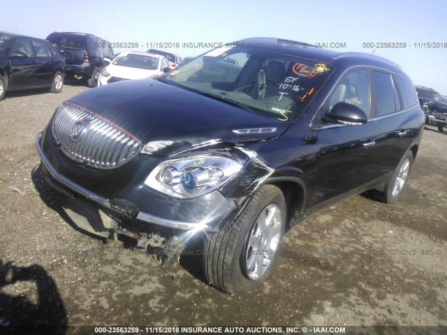 5GAER23D59J171793 - 2009 BUICK ENCLAVE CXL BLACK photo 2