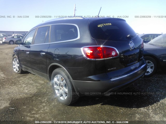 5GAER23D59J171793 - 2009 BUICK ENCLAVE CXL BLACK photo 3