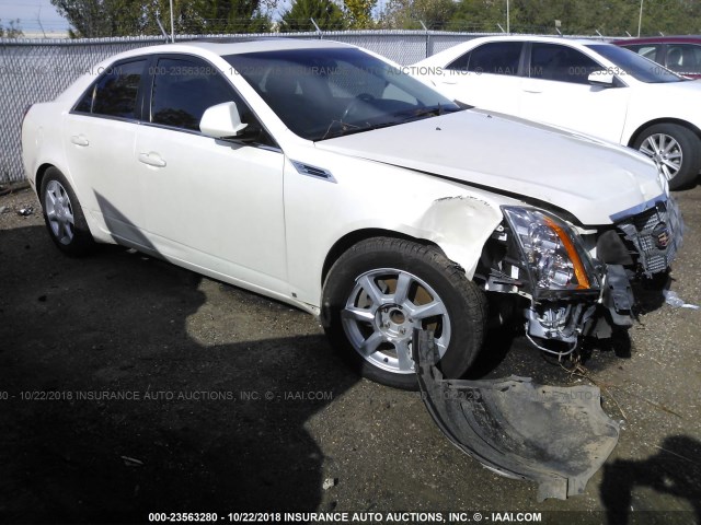 1G6DP57V680126146 - 2008 CADILLAC CTS HI FEATURE V6 WHITE photo 1