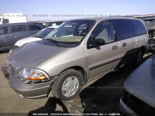 2FMZA51422BB56136 - 2002 FORD WINDSTAR LX SILVER photo 2