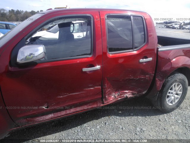1N6AD0ER5GN795119 - 2016 NISSAN FRONTIER S/SV/SL/PRO-4X RED photo 6