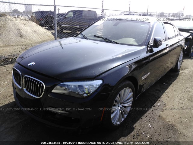 WBAYE4C51FD946819 - 2015 BMW 740 LI BLACK photo 2