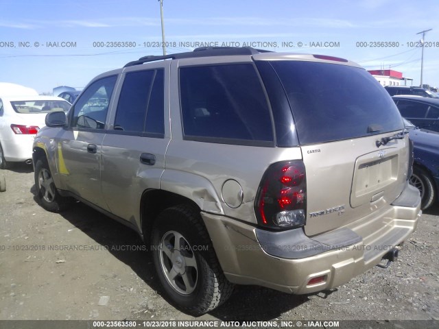 1GNDS13SX62114994 - 2006 CHEVROLET TRAILBLAZER LS/LT GOLD photo 3