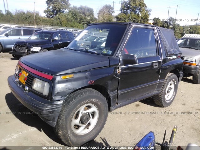 2CNBJ18U1R6948524 - 1994 GEO TRACKER BLACK photo 2