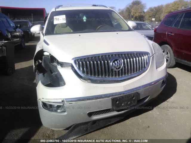 5GAEV23D49J155354 - 2009 BUICK ENCLAVE CXL WHITE photo 6