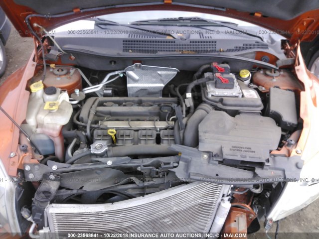 1B3CB3HA1BD107478 - 2011 DODGE CALIBER MAINSTREET ORANGE photo 10