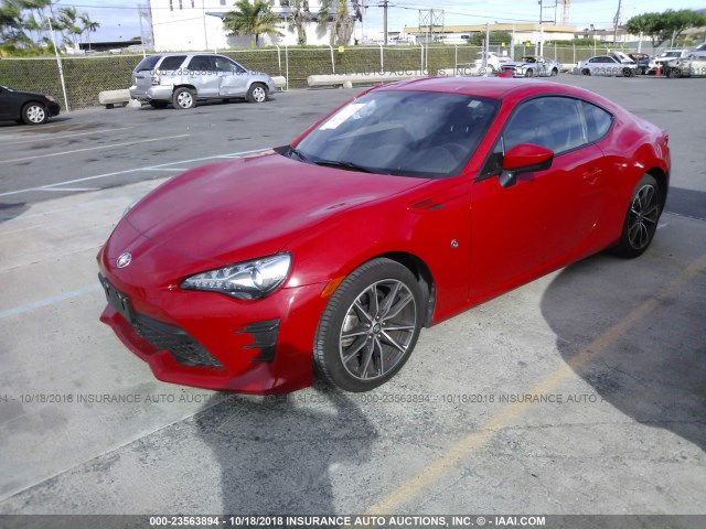 JF1ZNAA19H8705548 - 2017 TOYOTA 86 SPECIAL EDITION RED photo 2