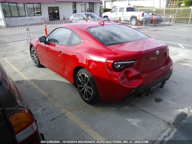 JF1ZNAA19H8705548 - 2017 TOYOTA 86 SPECIAL EDITION RED photo 3