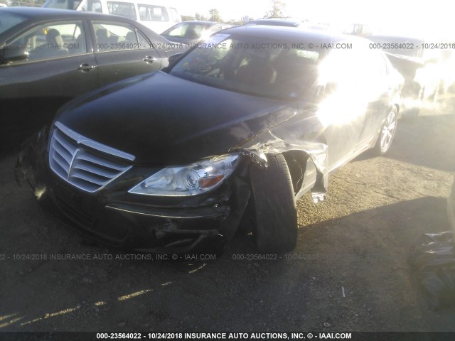 KMHGC4DE3BU115248 - 2011 HYUNDAI GENESIS 3.8L BLACK photo 2