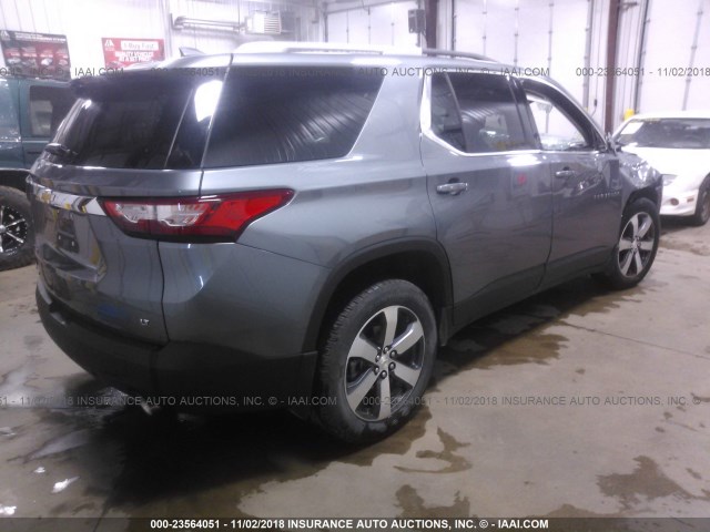 1GNEVHKW7JJ227311 - 2018 CHEVROLET TRAVERSE LT GRAY photo 4