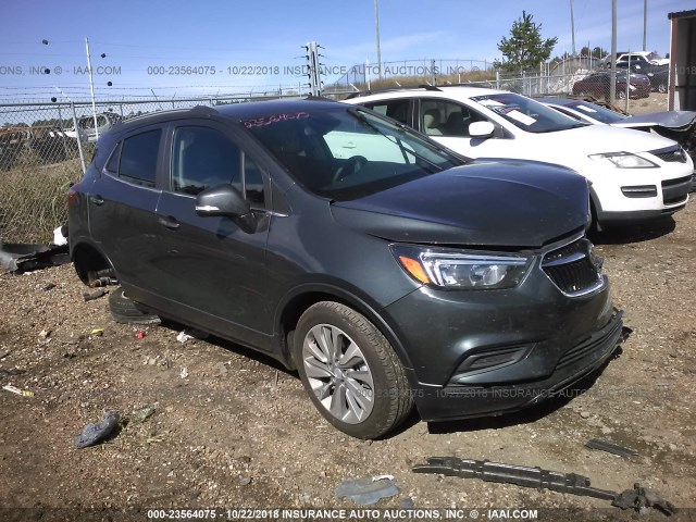 KL4CJASB5JB624990 - 2018 BUICK ENCORE PREFERRED GRAY photo 1