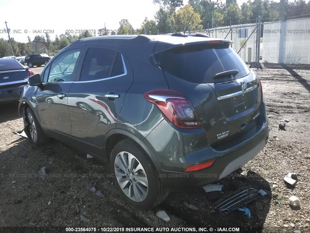 KL4CJASB5JB624990 - 2018 BUICK ENCORE PREFERRED GRAY photo 3