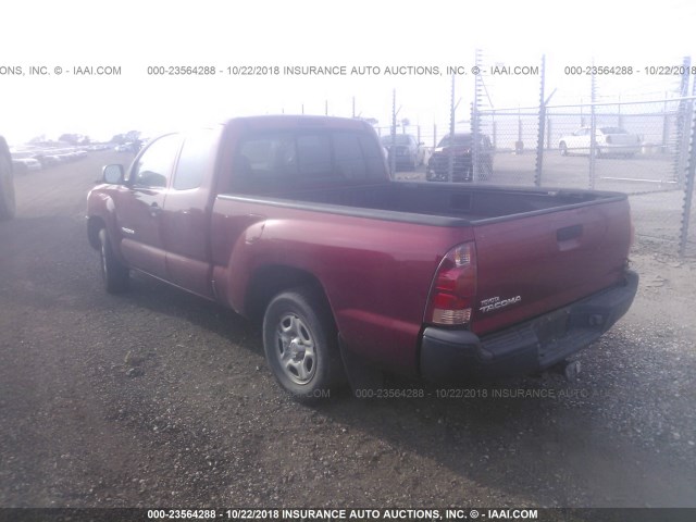5TETX22N17Z375418 - 2007 TOYOTA TACOMA ACCESS CAB წითელი ფოტო 3