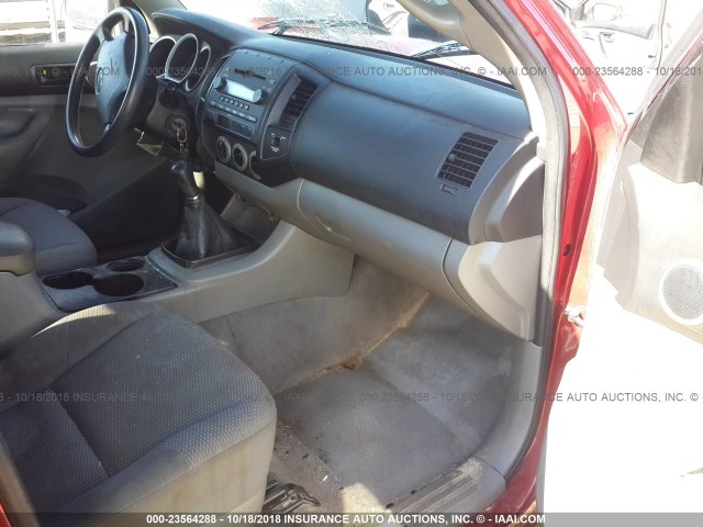 5TETX22N17Z375418 - 2007 TOYOTA TACOMA ACCESS CAB წითელი ფოტო 5