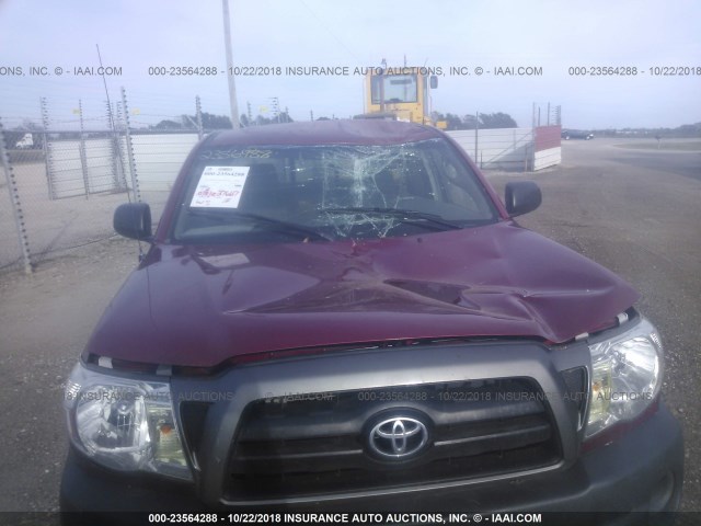 5TETX22N17Z375418 - 2007 TOYOTA TACOMA ACCESS CAB წითელი ფოტო 6