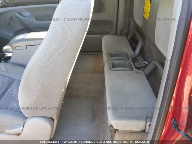 5TETX22N17Z375418 - 2007 TOYOTA TACOMA ACCESS CAB წითელი ფოტო 8