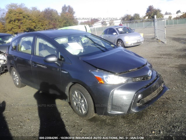 JTDZN3EU0GJ043408 - 2016 TOYOTA PRIUS V GRAY photo 1