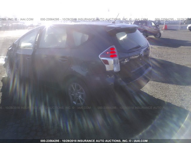 JTDZN3EU0GJ043408 - 2016 TOYOTA PRIUS V GRAY photo 3