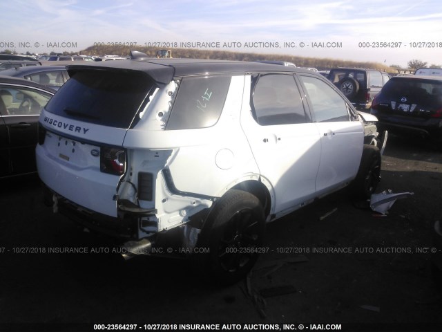 SALCP2BG7HH660136 - 2017 LAND ROVER DISCOVERY SPORT SE WHITE photo 4