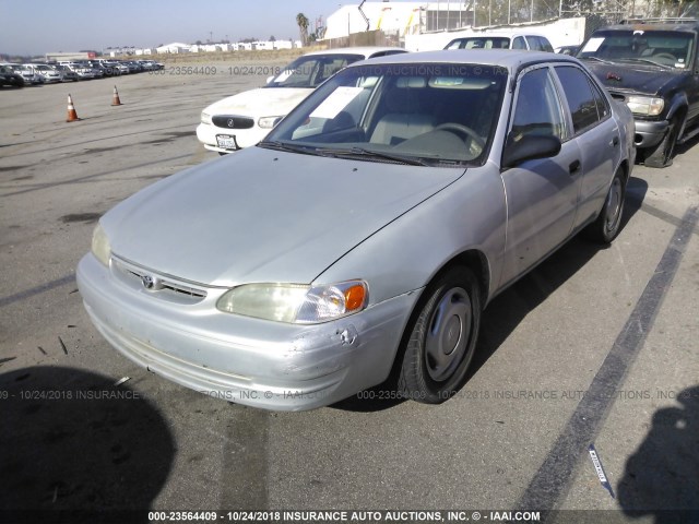 1NXBR12E2YZ394047 - 2000 TOYOTA COROLLA VE/CE/LE 银色 照片 2
