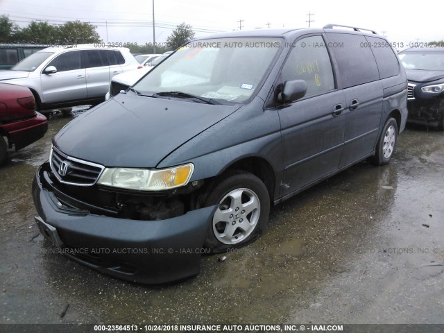 5FNRL18993B068147 - 2003 HONDA ODYSSEY EXL GRAY photo 2