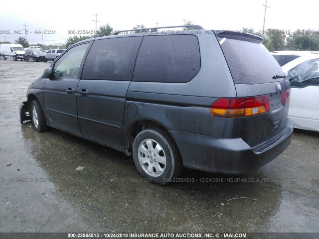 5FNRL18993B068147 - 2003 HONDA ODYSSEY EXL GRAY photo 3