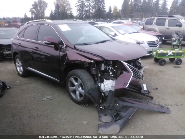 2T2BK1BA4EC245746 - 2014 LEXUS RX 350/BASE/F SPORT BURGUNDY photo 1