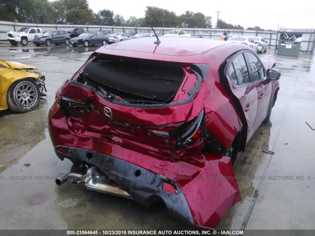 3MZBM1L75EM109695 - 2014 MAZDA 3 TOURING RED photo 4