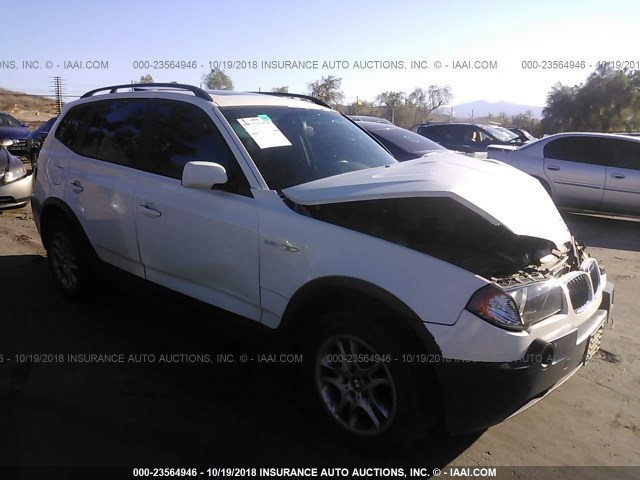 WBXPA73484WB24867 - 2004 BMW X3 2.5I WHITE photo 1