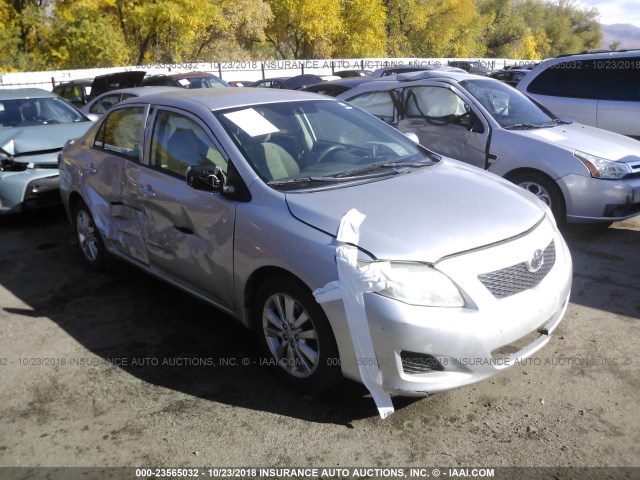 1NXBU4EE7AZ254089 - 2010 TOYOTA COROLLA S/LE/XLE SILVER photo 1