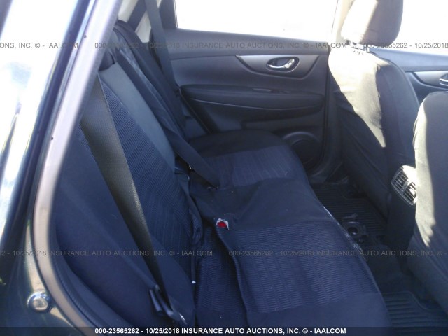 KNMAT2MT8GP710647 - 2016 NISSAN ROGUE S/SL/SV GRAY photo 8