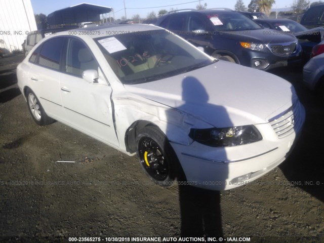 KMHFC46F98A264534 - 2008 HYUNDAI AZERA SE/LIMITED WHITE photo 1