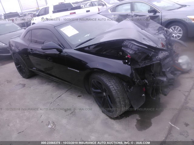 2G1FE1E38D9229535 - 2013 CHEVROLET CAMARO LS BLACK photo 1