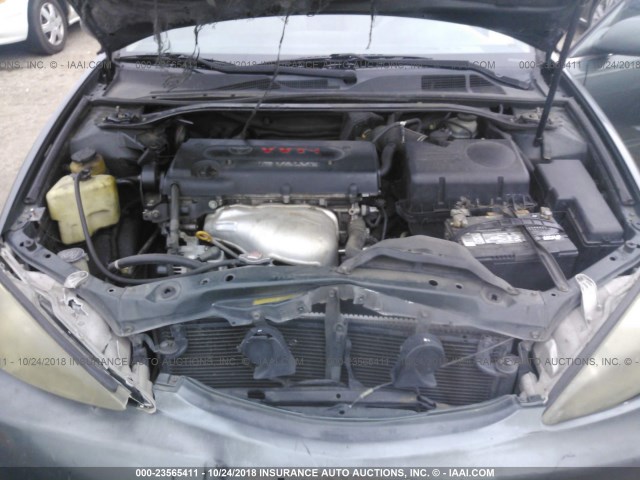 4T1BE32K12U502808 - 2002 TOYOTA CAMRY LE/XLE/SE GREEN photo 10