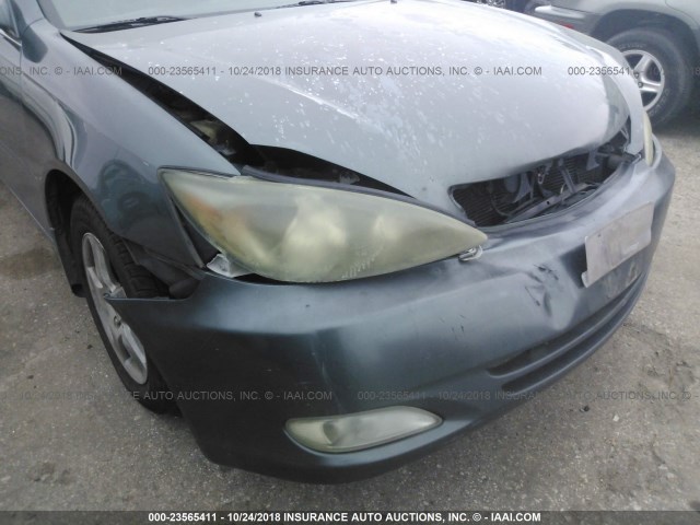 4T1BE32K12U502808 - 2002 TOYOTA CAMRY LE/XLE/SE GREEN photo 6
