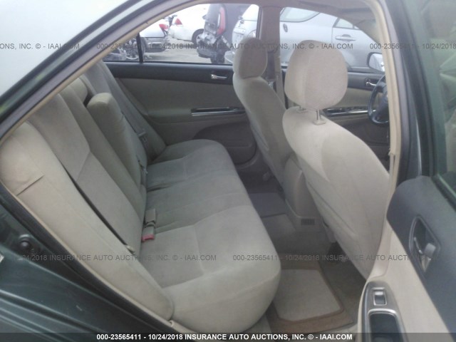 4T1BE32K12U502808 - 2002 TOYOTA CAMRY LE/XLE/SE GREEN photo 8