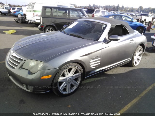 1C3AN65L45X039916 - 2005 CHRYSLER CROSSFIRE LIMITED GRAY photo 2