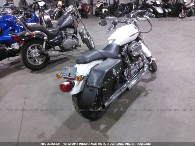 1HD1CT3157K443016 - 2007 HARLEY-DAVIDSON XL1200 C WHITE photo 4