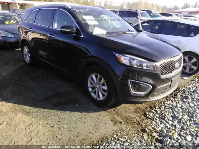 5XYPG4A50GG009913 - 2016 KIA SORENTO LX/L BLACK photo 1