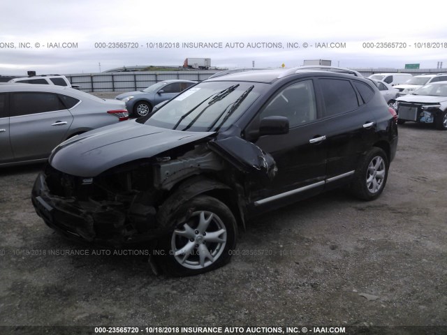 JN8AS5MT9BW188313 - 2011 NISSAN ROGUE S/SV/KROM BLACK photo 2